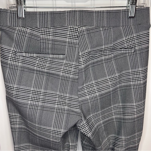 Simply Vera Wang Skinny Ankle Grey Plaid Pants Women’s Medium - Picture 5 of 5